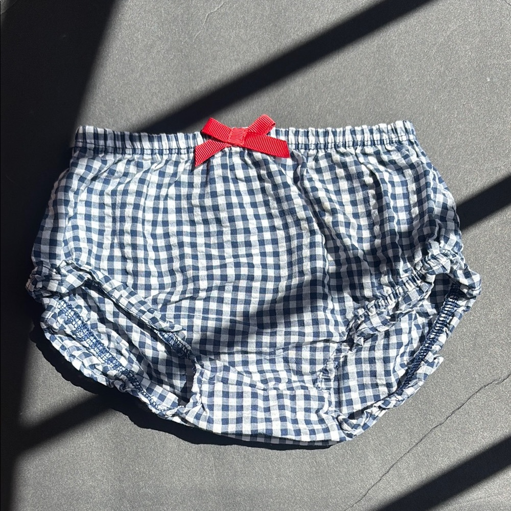 Carter's Blue and Red Shorts with Elastic Waistband